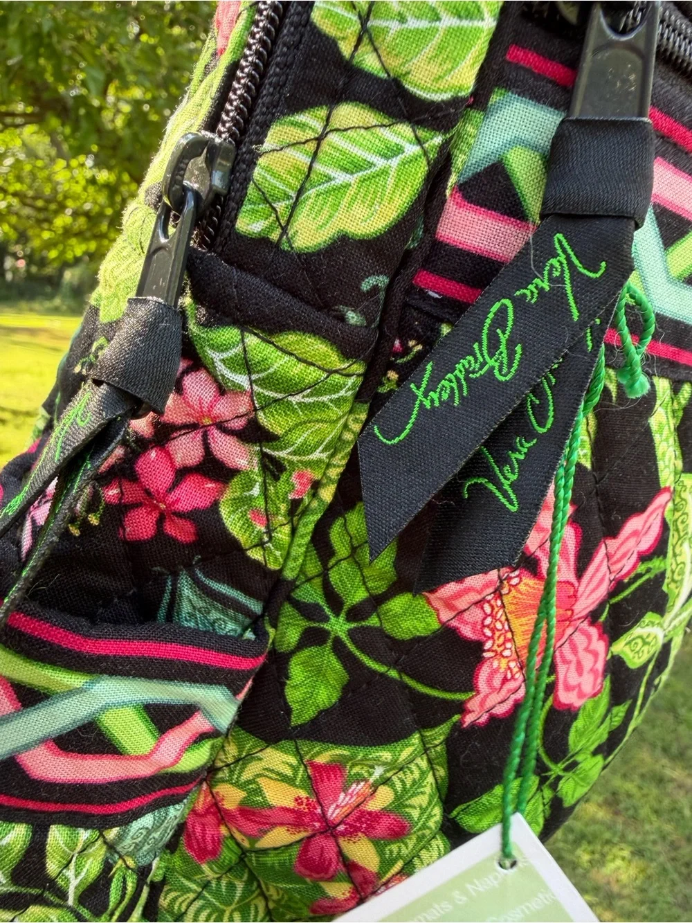Vera Bradley Botanica Lola Backpack 2007 Vintage Floral NWT